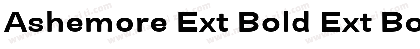Ashemore Ext Bold Ext Bold字体转换